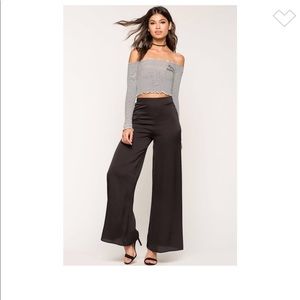 Selma Satin Wide Leg Pant